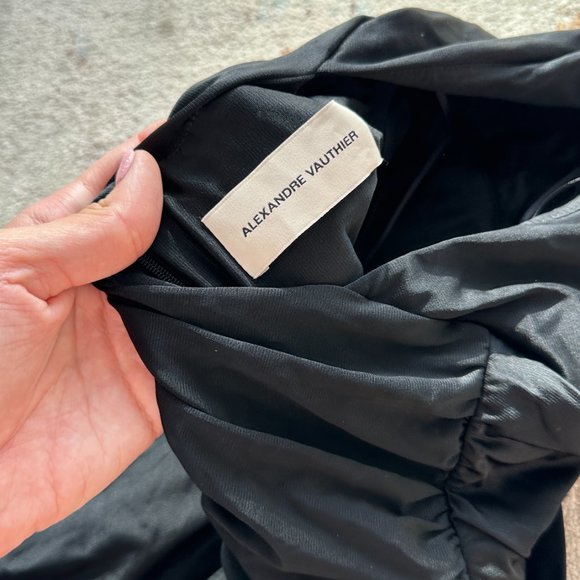 ALEXANDRE VAUTHIER Viscose Stretch Deep V-neck Bodysuit In Black size 36 - Picture 13 of 14